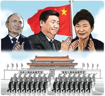 박근혜 대통령, 중국 전승절 열병식 참석...'심신지려(深信之旅)' 새로운 한중관계 연다