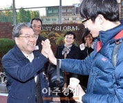 이재정 교육감, 12일 권선고에서 수능 수험생 격려
