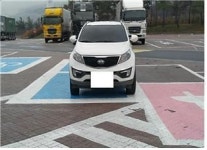 부산방향 황간휴게소, 장애인 주차장 특별 단속