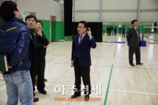 안산시의회 정승현 위원장 사랑체육관 시설점검