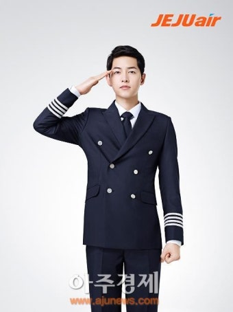 [아주동영상] 제주항공, 승무원·기장으로 변신한 송중기 모습 공개