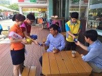 부산방향 섬진강휴게소, 졸음 예방 캠페인