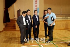안산시의회 성준모 의장 고교체육시설 개선 현장활동