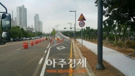 안산시 신길온천역 앞 고가도로 개통