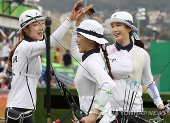 한국 여자양궁, 단체전 올림픽 8연패 ‘금자탑’ [봉지아 리우올림픽]