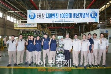 쌍용차 창원 제2공장, 디젤엔진 100만대 생산 달성