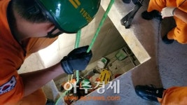 안양소방서 안양동 빌라공사현장 인명구조