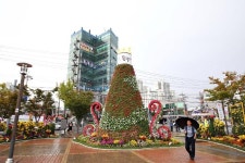 인천동구, 동인천역 북광장 꽃조형물 설치