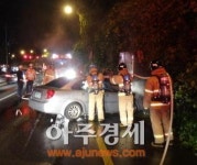 울산 미포조선 정문앞 승용차 불···20여분 만에 진화