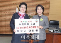 백문기 한의원, 사상구에 불우이웃돕기 성금 1천만원 전달