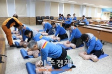 씨제이대한통운㈜ 군포영업소 | 군포소방서, CJ대한통운 심폐소생술 교육