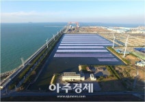 군산시 수상태양광발전소 공사 진행‘순항’ 