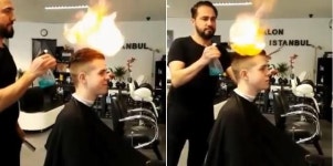 [해외토픽] 미용실에서 불쇼가? 