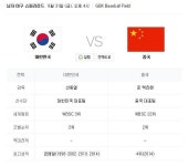 [아시안게임 야구] 결승행 확정? 한국-중국 슈퍼라운드 3경기 일정은? 