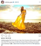 [#SNS★] 2018 미스 유니버스 카트리오나 그레이, 옐로우빛 드레스 입고 매혹 자태 