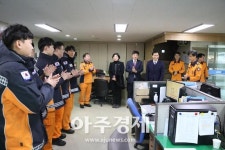 군포소방 기해년 새해 국회의원 등 직원들 격려 