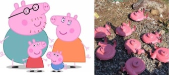 [중국포토]中 황금돼지 아닌 분홍돼지 열풍 