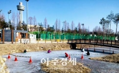 [구리] 추억 여행을 떠나요…도시공사, 토평 가족캠핑장 무료 얼음썰매장 개장 