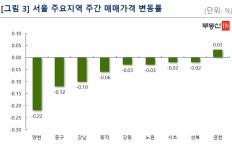 재건축 흔들리며 서울아파트값 21주째 마이너스...압구정 아성도 흔들 