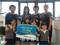 키즈팜어린이집 기특한(기부하는 특별한) 플리마켓 수익금 기부 