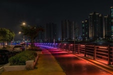 시흥시, 월곶해안로 야간경관 조명 설치 완료 