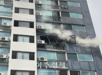 의정부 아파트 화재…14명 연기 흡입 