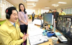 안병용 의정부시장, 회룡초 온라인 원격수업 참관