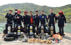 광양제철소 클린오션봉사단 여수 해안 청소활동