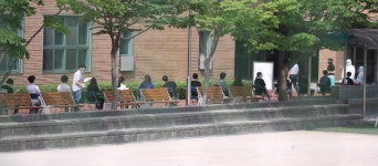 [포토] 원묵고 학생-교사, 코로나19 전수검사