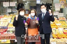 김상돈 의왕시장 설 명절 민생행보 전통시장 부곡도깨비시장 등 방문