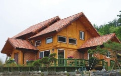 코로나19에 자연친화적 목조주택 통나무항토주택 인기