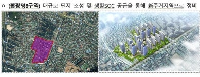 광명8구역, 성남 금광2동 등 도심 주택공급 후보지로 선정