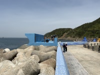 파도로 전력 생산…해수부 방파제 연계형 파력발전 실증플랜트 준공