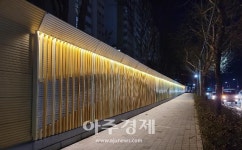 대구 북구, 도시미관 저해 요인 담장 경관조명 연출해