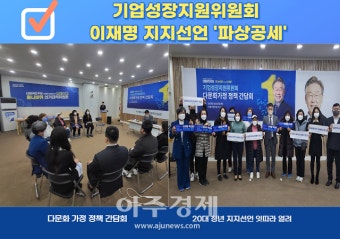 더불어민주당 기업성장지원위, 부산서 이재명 지지선언 '파상공세'