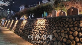 대구 북구 벚꽃 명소 꽃보라 동산… 돌담길까지 더해