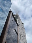 강남 교보타워사거리서 화재 발생…극심한 교통정체 예상