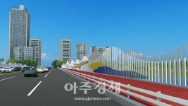대구 동구, 금호강 아양교… 안전휀스 그래픽 디자인 입혀