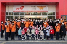 광명소방, 한라유치원생들 소방서 찾아 고사리음악회 공연