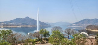 제천시, 청풍호 수경분수 4월 1일 재개