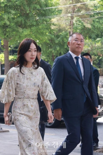 [포토] 정의선 현대차 회장, 정몽원 HL그룹 회장 차녀 결혼식 참석