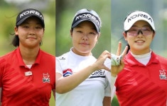 [항저우AG] 여자 골프 대표팀, 2라운드 단체 5위…김민솔은 개인 7위