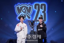 [포토] 롤드컵 결승 앞둔 더샤이·페이커