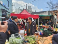 김한정·김동연, 남양주 장현전통시장 방문…상인 의견 청취