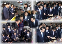 박완수 경남도지사, 윤석열 대통령과 함께 삼천포 용궁수산시장 방문
