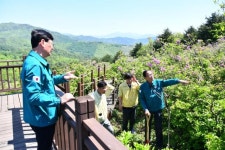 최훈식 장수군수, 봉화산 철쭉 군락지 생육환경 개선 주문