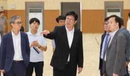 도성훈 교육감, 9월 개교 앞둔 인천송빛초등학교 방문 점검