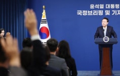 [포토] 기자회견 참석한 윤석열 대통령
