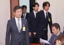 [포토] 정몽규·홍명보, '국회 출석'