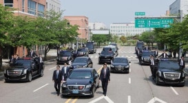 [포토] 대통령경호처, 21대 대통령 취임식 차량 퍼레이드 훈련 공개